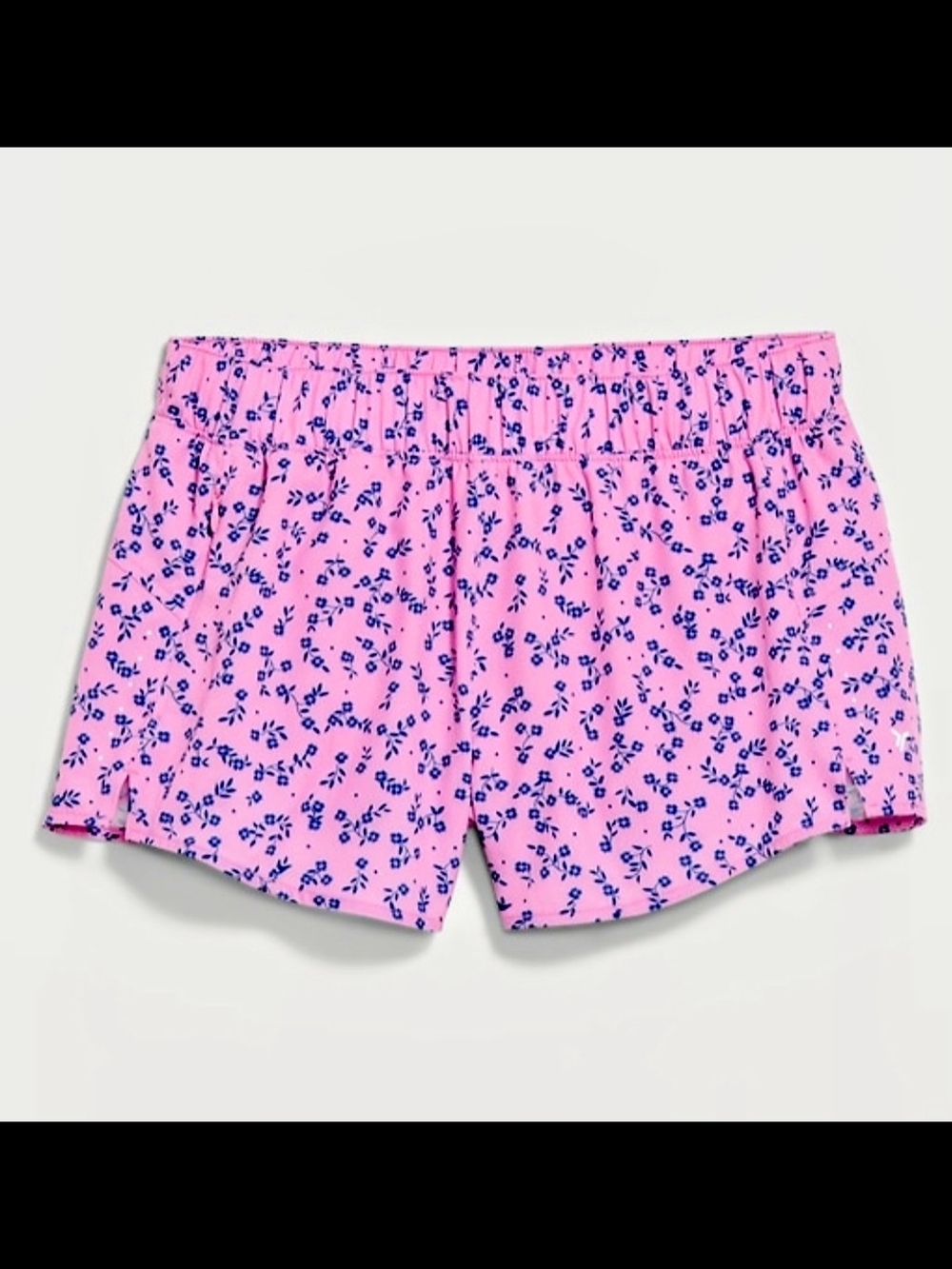Old Navy Pink Shorts with Navy Floral Print